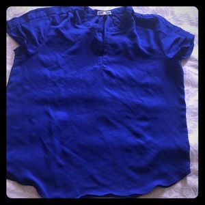 Royal blue blouse